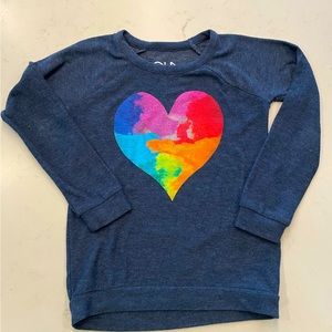 Super-soft Chaser Sweatshirt With Heart Print - Size 8
